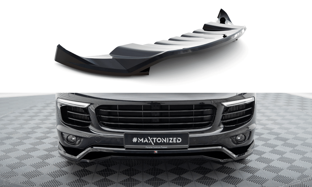 Front Lippe / Front Splitter / Frontansatz für Porsche Cayenne 958 (MK2) Facelift von Maxton Design