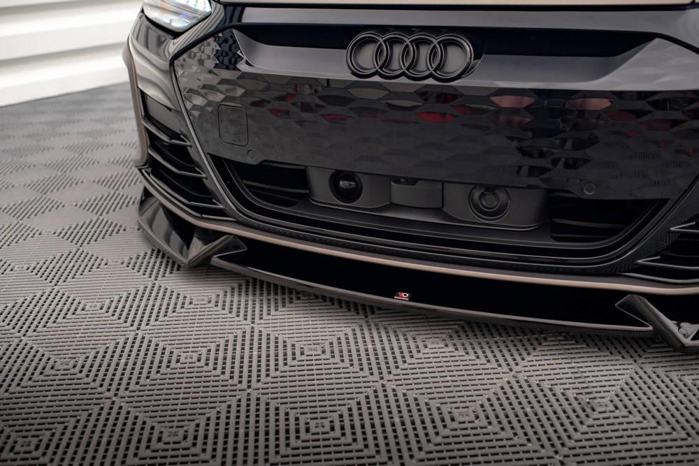 Front Lippe / Front Splitter / Frontansatz V.1 für Audi E-Tron GT / GT RS von Maxton Design