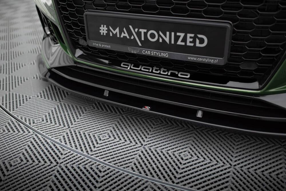 Front Lippe / Front Splitter / front approach V.1 for Audi RS4 B9 by Maxton Design