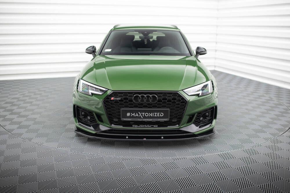 Front Lippe / Front Splitter / front approach V.1 for Audi RS4 B9 by Maxton Design