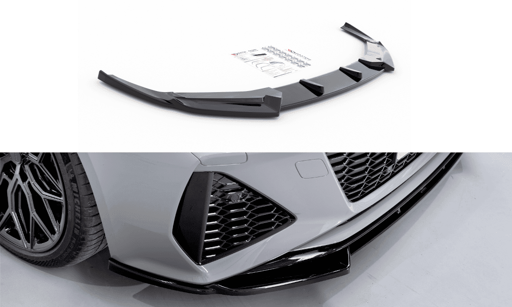 Front Lippe / Front Splitter / front approach V.1 for Audi RS6 C8 by Maxton Design