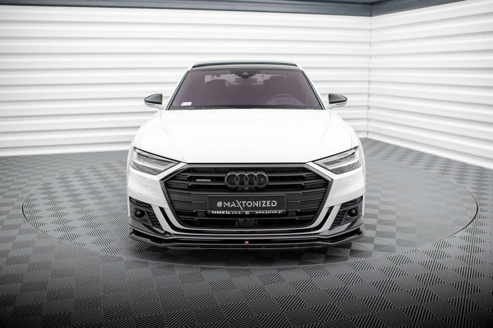 Front Lippe / Front Splitter / Frontansatz V.1 für Audi A8 S-Line 4N von Maxton Design