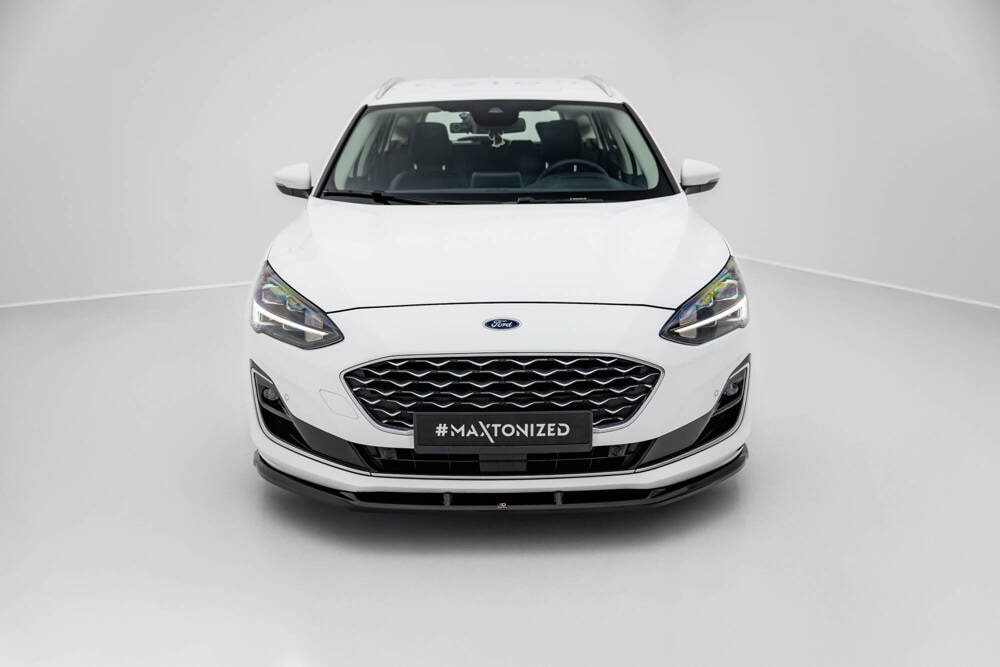 Front Lippe / Front Splitter / Frontansatz V.1 für Ford Focus Vignale Kombi MK4 von Maxton Design