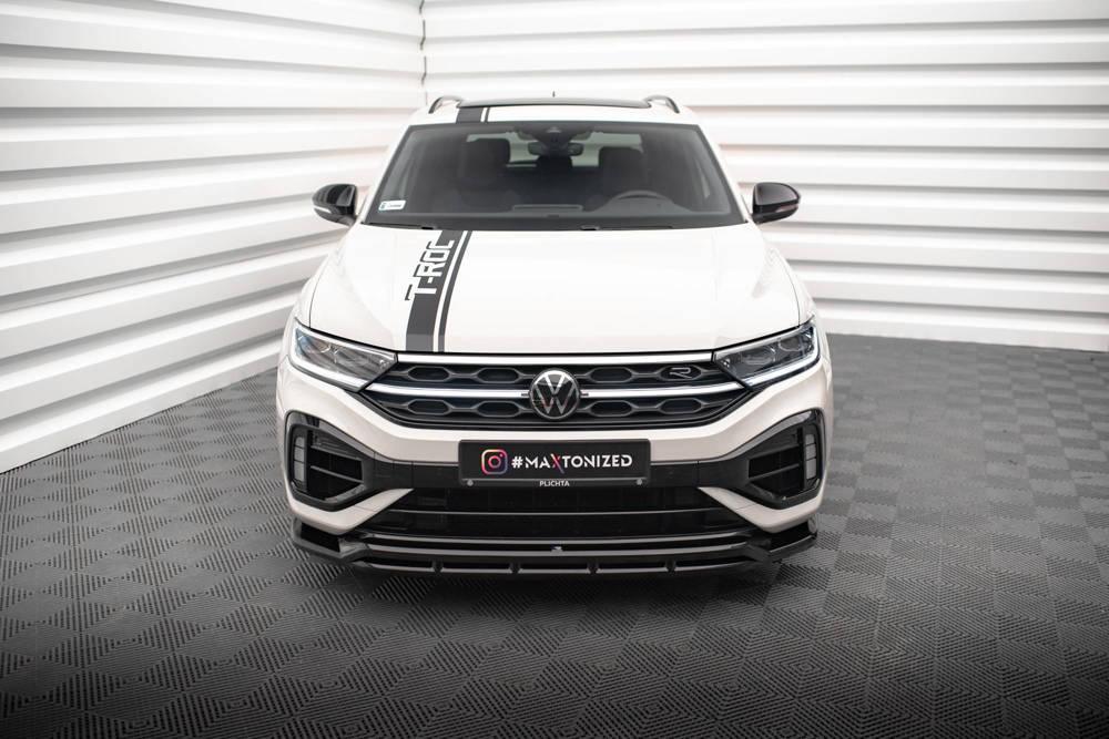 Front Lippe / Front Splitter / Frontansatz V.1 für VW T-Roc R A11 Facelift von Maxton Design