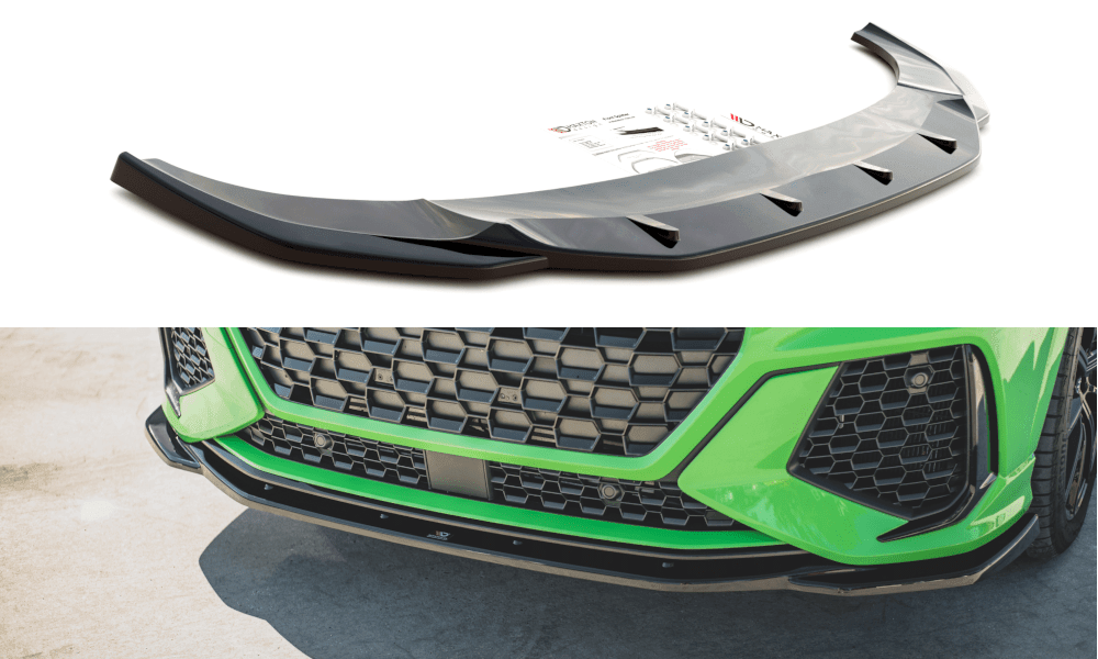 Front Lippe / Front Splitter / front approach V.2 for Audi RSQ3 (F3) by Maxton Design