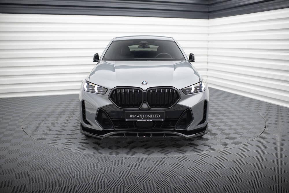 Front Lippe / Front Splitter / Frontansatz V.2 für BMW X6 M-Paket G06 Facelift von Maxton Design