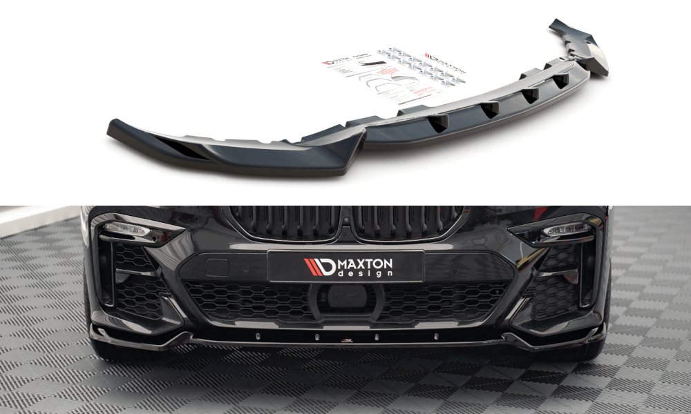 Front Splitter / Cup Schwert / Frontansatz V.2 für BMW X7 M G07 von Maxton Design