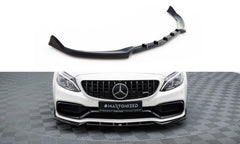 Lèvre de pare-chocs avant Maxton Design V.2 pour Mercedes C63 AMG Berline/Break W205 /S205