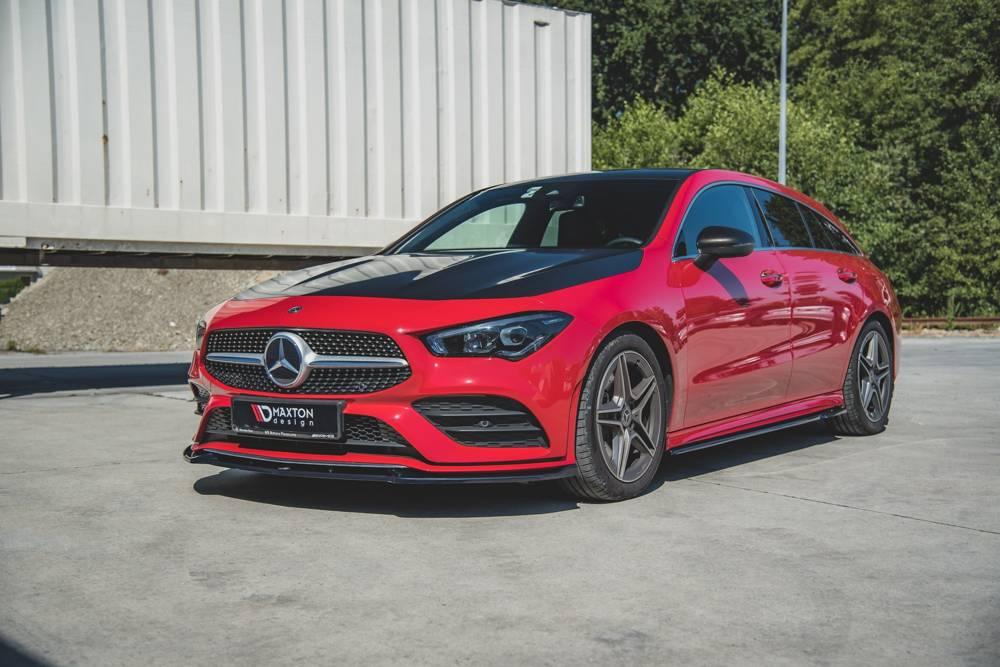 Främre läpp / främre splitter / framtill V.2 Mercedes CLA AMG-Line C118 av Maxton Design
