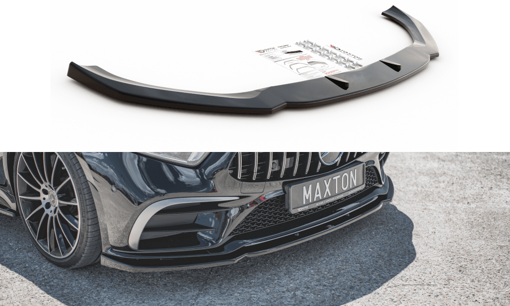 Främre läpp / främre splitter / front approach V.2 för Mercedes-CLS AMG-Line C257 från Maxton Design