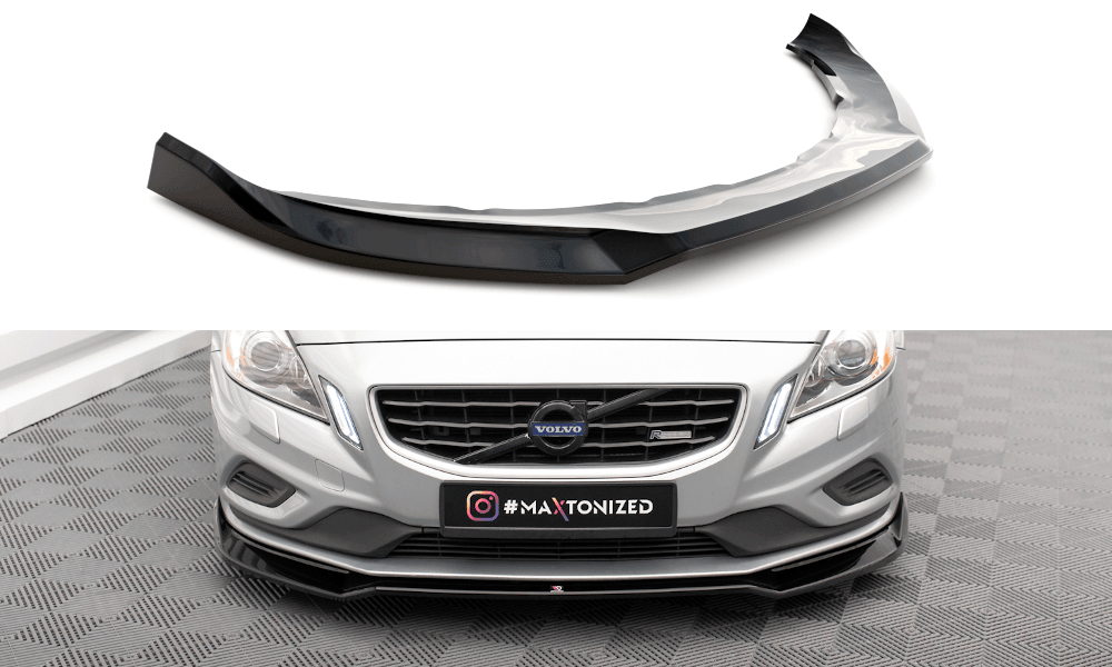 Front Lippe / Front Splitter / Frontansatz V.2 für Volvo S60 R-Design Y20 von Maxton Design
