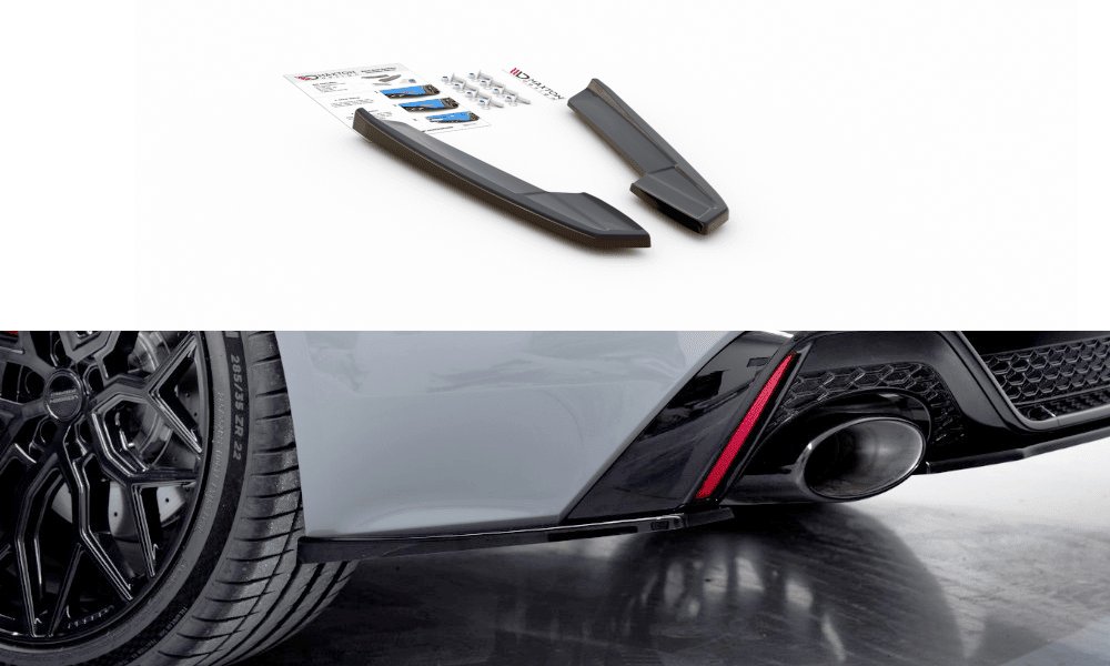 Lateral rear diffusor expansion for Audi RS6 C8 by Maxton Design