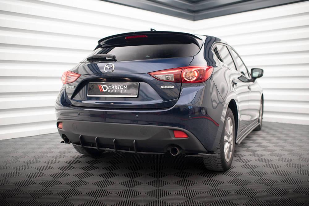 Seitliche Heck Diffusor Erweiterung für Mazda 3 MK3 von Maxton Design