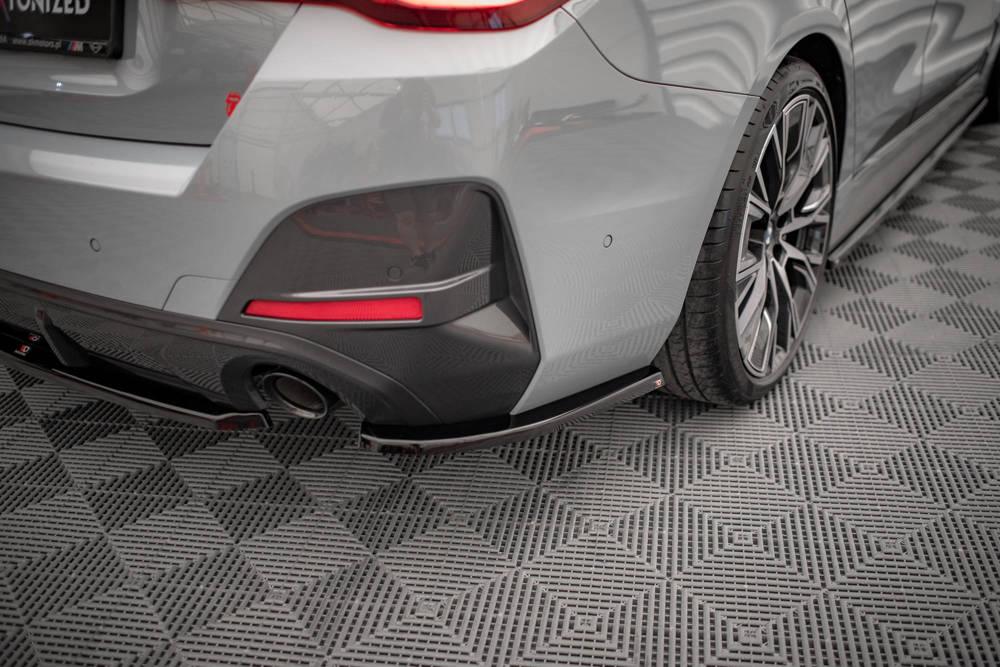 Seitliche Heck Diffusor Erweiterung V.1 für BMW 4er Gran Coupe M-Paket G26 von Maxton Design