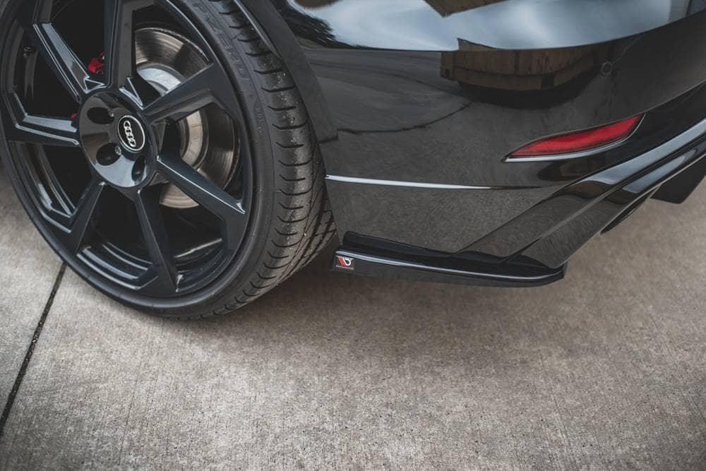 Lateral rear diffusor extension V.2 for Audi RS3 8V FL Sportback from Maxton Design