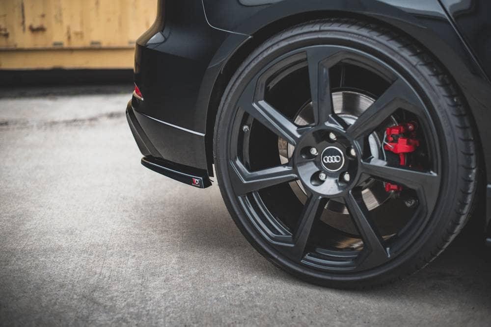 Lateral rear diffusor extension V.2 for Audi RS3 8V FL Sportback from Maxton Design