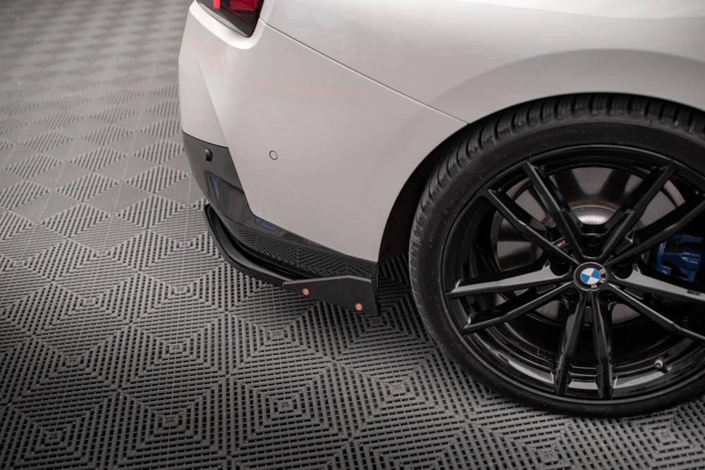 Seitliche Heck Diffusor Erweiterung V.2 mit Flaps für BMW 2 Coupe M-Paket G42 von Maxton Design