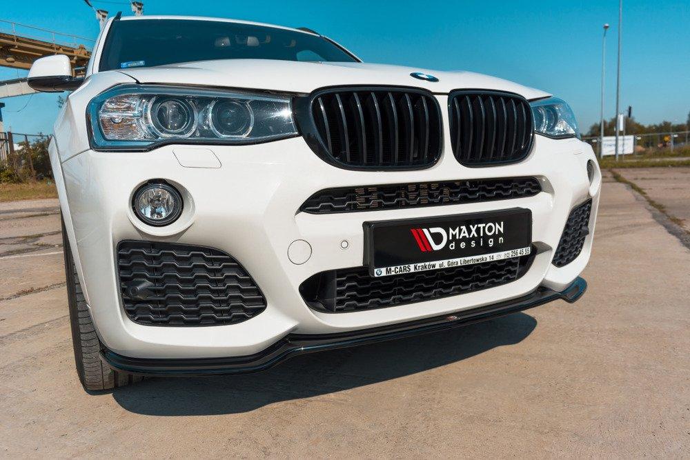 Front Splitter / Cup Schwert / Frontansatz für BMW X3 F25 M-Paket Facelift von Maxton Design