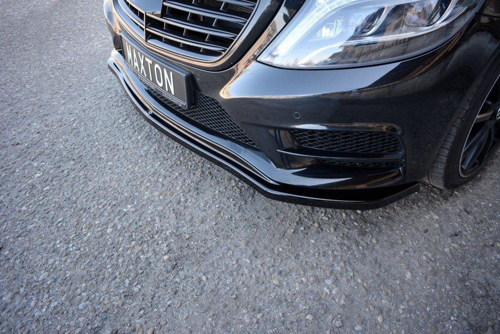 Främre läpp / främre splitter / front approach V.1 för Mercedes S-klass AMG-Line W222 av Maxton Design