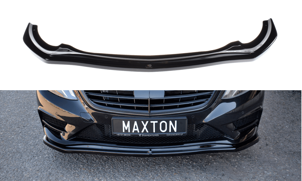 Främre läpp / främre splitter / front approach V.1 för Mercedes S-klass AMG-Line W222 av Maxton Design