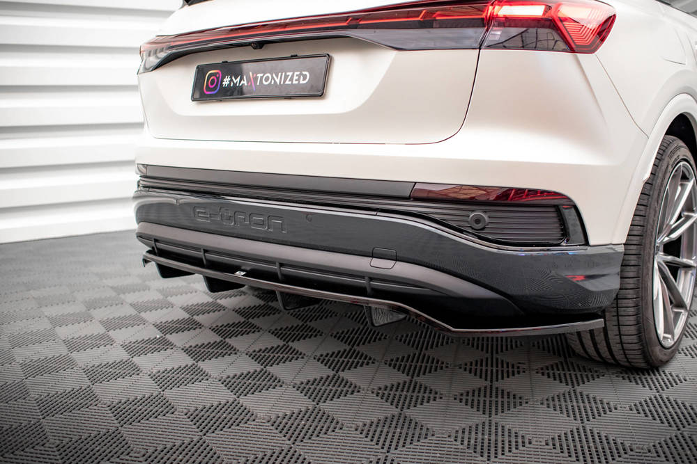Zentraler Hinterer Splitter für Audi Q4 E-Tron Sportback von Maxton Design