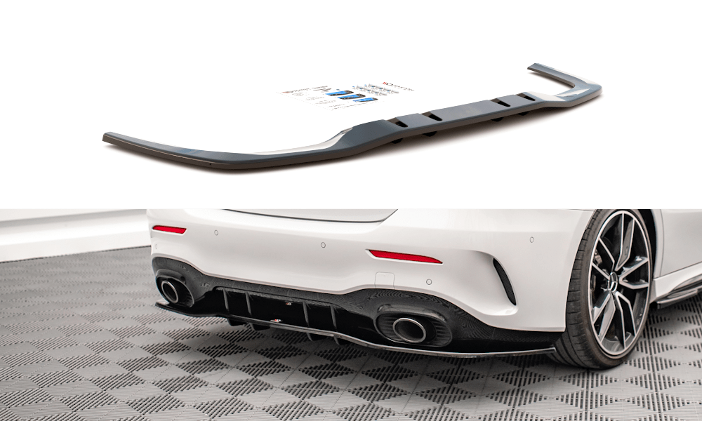 Zentraler hinterer Splitter für Mercedes A 35 AMG Limousine W177 von Maxton Design