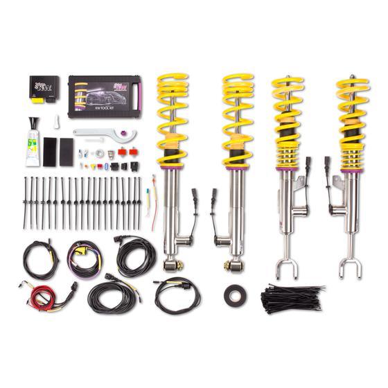 KW DDC - ECU Gewindefahrwerk inox für BMW 1er M Coupe (E82)