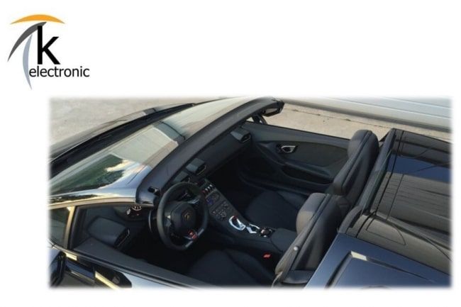 Lamborghini Huracan Spyder Verdeckmodul schließen mit Schlüssel