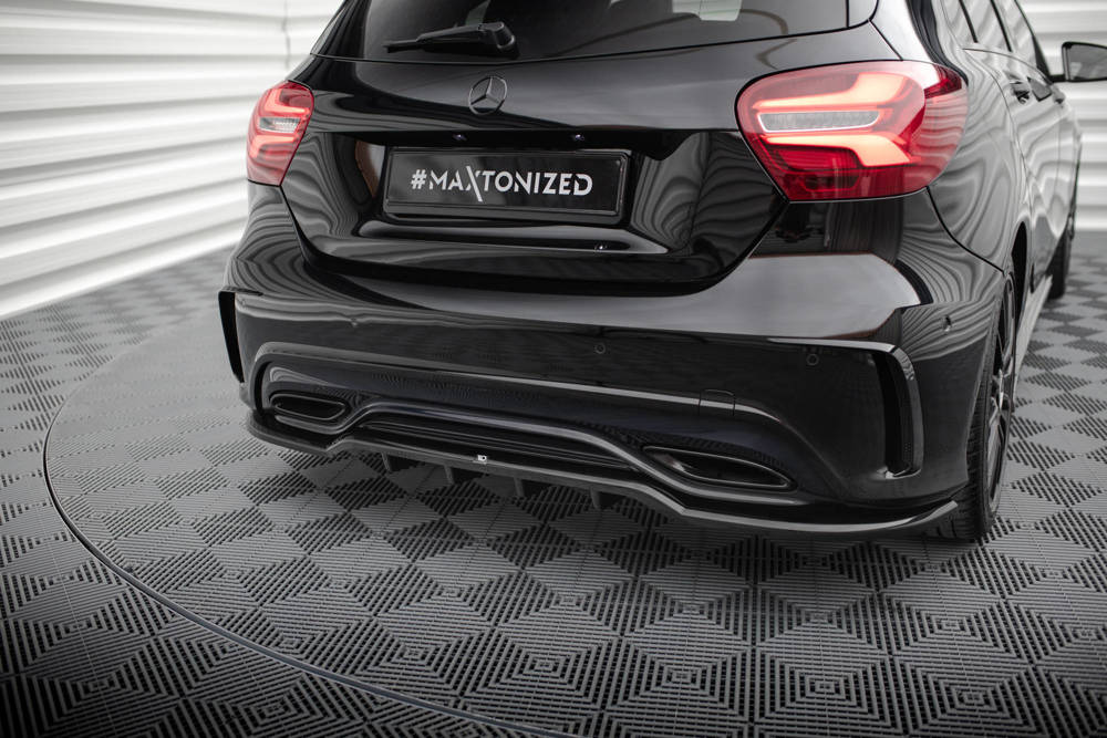 Zentraler Hinterer Splitter für Mercedes A-Klasse W176 AMG-Line Facelift von Maxton Design