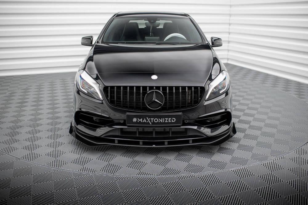 Front Lippe / Front Splitter / Frontansatz V.2 für Mercedes A-Klasse W176 von Maxton Design