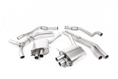 Système d'échappement sport Milltek à partir de catalyseur pour Audi RS5 B9 2.9 V6 Turbo à partir de 2017 Road+