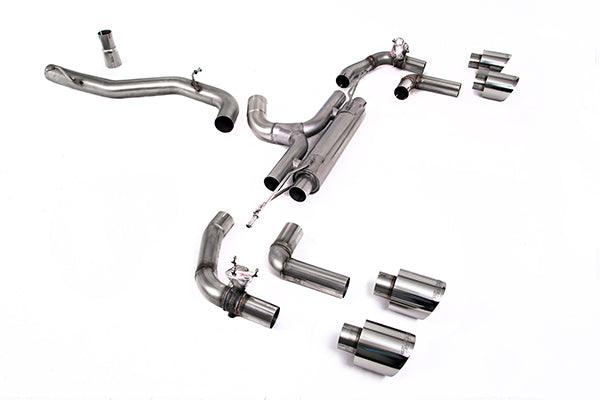 Milltek Sportabgasanlage ab Partikelfilter V2 für VW Golf Mk8 R 2.0 TSI 320PS (mit OPF) ab 2021 (Typ CD)