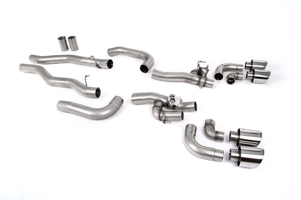 BMW M8 & M8 Competition 4.4l V8 Twin Turbo F91 & F92 Coupe & Cabrio Edelstahl Abgasanlage von Milltek Sport