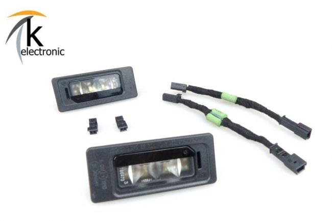 Skoda SuperB 3T LED Kennzeichenbeleuchtung mit Adapter Nachrüstpaket