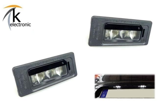 Skoda SuperB 3T LED Kennzeichenbeleuchtung Nachrüstpaket
