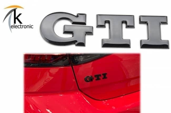 VW Golf 7 5G GTI Facelift schwarze Zeichen vorne + hinten + Seite Black-Bundle