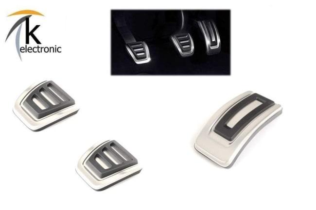 VW T-​Cross C1 Pedalkappen Edelstahl Nachrüstpaket
