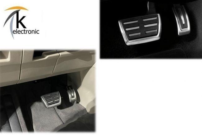 VW T7 Pedalkappen Edelstahl/Alu Optik